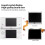 LCD Screen Replacement Kit Upper and Lower Displays for Nintendo DS Lite 3