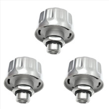 3X Tappo di sfiato idraulico Tappo di sfiato del serbatoio dell'olio, Tappo di sfiato in metallo per filtro del serbatoio Accessori per escavatori