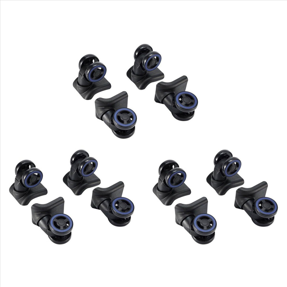 12Pcs Luggage Wheels Suitcase Double Row Roller Hardware Repairing Kit Heavy Duty Wheels 360 Spinner Casters 4852070720328