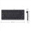 5X Compact Wired Keyboard USB - Ultra-Thin Keyboard for PC Mini Gaming Keyboard Black 2