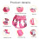 Dog Vest Adjustable Training Harness for-pink camouflage S 2
