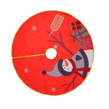 Decoratieve kerstboomrok Praktische stoffen kerstboomrok-JJ317