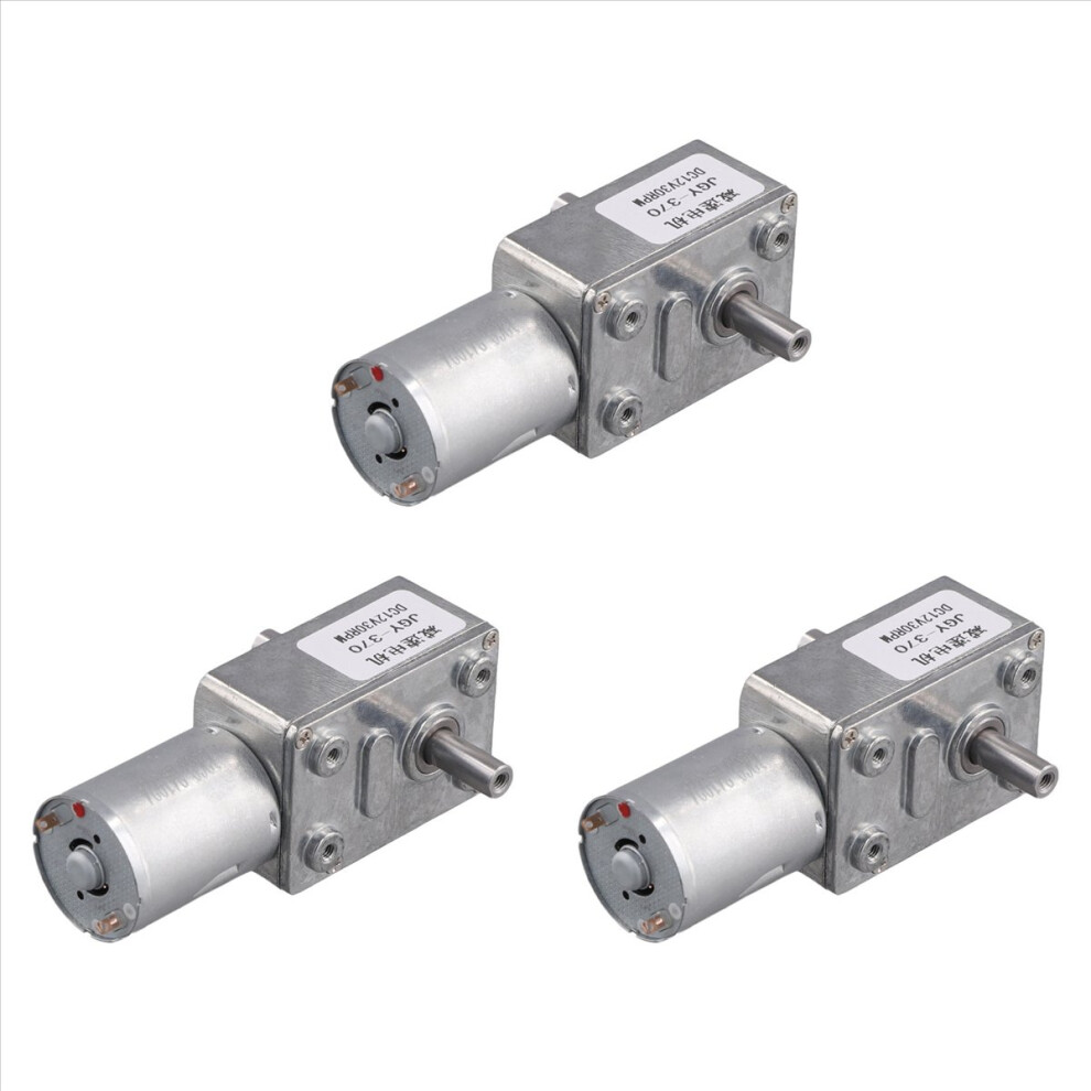 3X Jgy370 Dc Motor 12V 30Rpm Reduce Speed Motor With High Torque Turbo Worm Geared 4852840291775