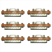 Adaptateur de câble mini-série 6X DB9 femelle vers DB25 mâle (changeur de genre)