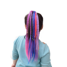 Accessori per capelli con effetto sfumato, extension per capelli con trecce colorate per illuminare il tuo look, 6 colori diversi per donne,