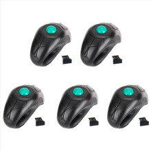 5X 2.4G Wireless Air Mouse Ergonomic Trackball Handheld Finger USB Mouse USB Optical Trackball Mice