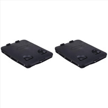 2x Schwarze, quadratische, rutschfeste Inspektionslukenabdeckung für Schiffsdecks
