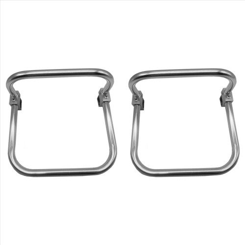 2X Folding Bike Front Bags Racks Bracket for Bicycle Backpack Carrier Block Frame Brackets