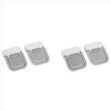 4 stuks draagbare laptopstandaard, opvouwbare beugel, laptopstandaard, voetpad voor laptop, notebookhouder, poten, zilver
