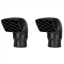 2X Air Snorkel Air Ram Heads Top Replacement 3.5Inch for Air Flow Air Intake No Pipe Clamp Hoop Clip Ring