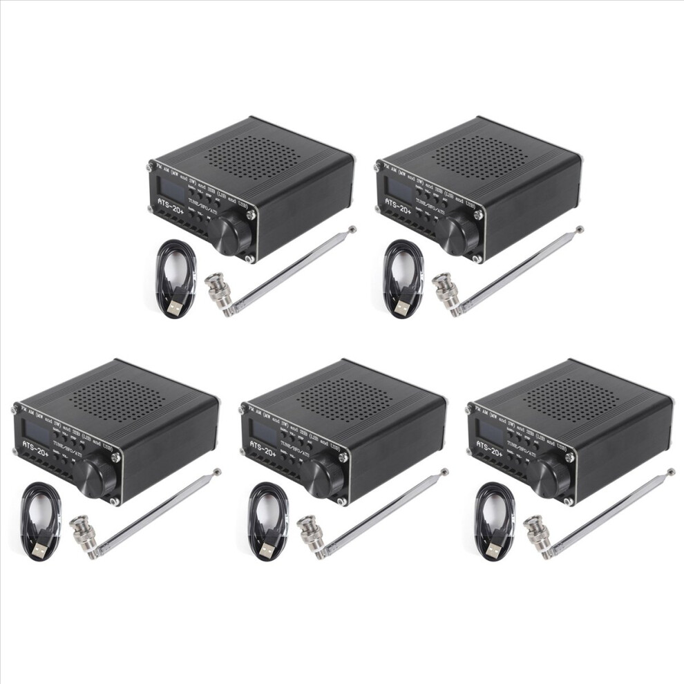 5X Si4732 Ats-20+ Ats20 Portable Shortwave Radio Receiver Sdr Receiver Fm Am (Mw Sw) And Ssb (Lsb Usb) With Antenna 4852070722575
