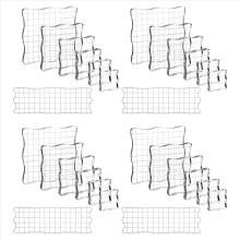 28 Pieces Clear Stamp Blocks, Acrylic Stamping Blocks Tools Set with Grid for Scrapbooking Crafts, Cards, Schedule Book