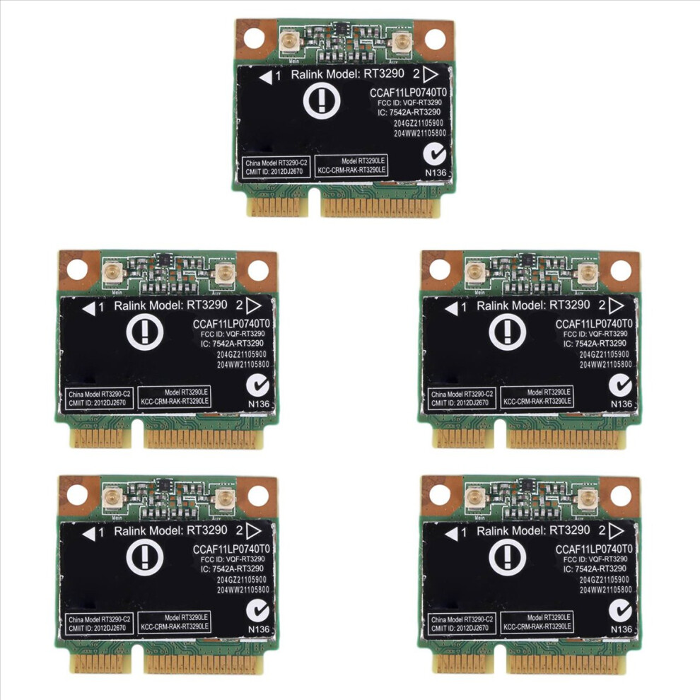 5X 150Mbps 2.4Ghz Rt3290 802.11B/G Wlan Wifi + Bluetooth Bt 3.0 Half Mini Pci-E Card For Cq58 M6 4445S Dv4 4852070724289