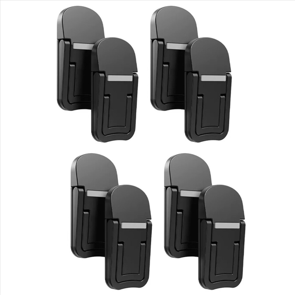 8Pcs Portable Laptop Stand Computer Riser Lift Self-Adhesive Foldable Notebook Adjustable Height Stand Black 4852070716505