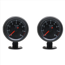 2 kpl 2 tuuman 52 mm:n auton kierroslukumittari kierroslukumittari 0-8000 rpm analoginen musta kotelo 1-8 sylinteriselle bensiiniautolle
