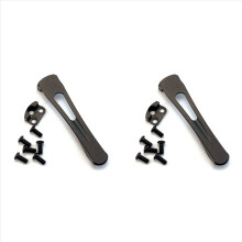 2PC CNC Titanium Alloy Integrated Clip Pocket Back Clip for C81 2 C223 Para 3 for Knife Accessories