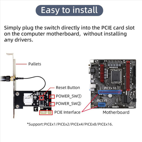 3X TUYA Smart Computer Power Reset Switch WiFi Computer On/Off Switch Module APP Control Timer 2