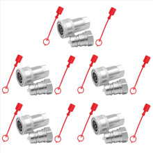 Raccordo a sgancio rapido 5X ISO7241-A NPT Connettore di accoppiamento idraulico Interfaccia a cambio rapido da 1/2 pollice