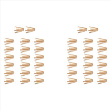 Conjunto de 40 espaçadores adaptadores de latão para hastes de tacos de golfe (tipo polvo) - Acessórios para hastes de tacos de golfe.