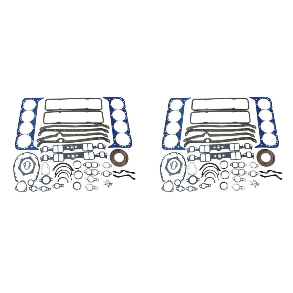 2Set Auto Engine Pro Overhaul Gasket Kit For 283 302 307 327 350 5.7L C350-1, 260-1000, Ks2600 4852070726269