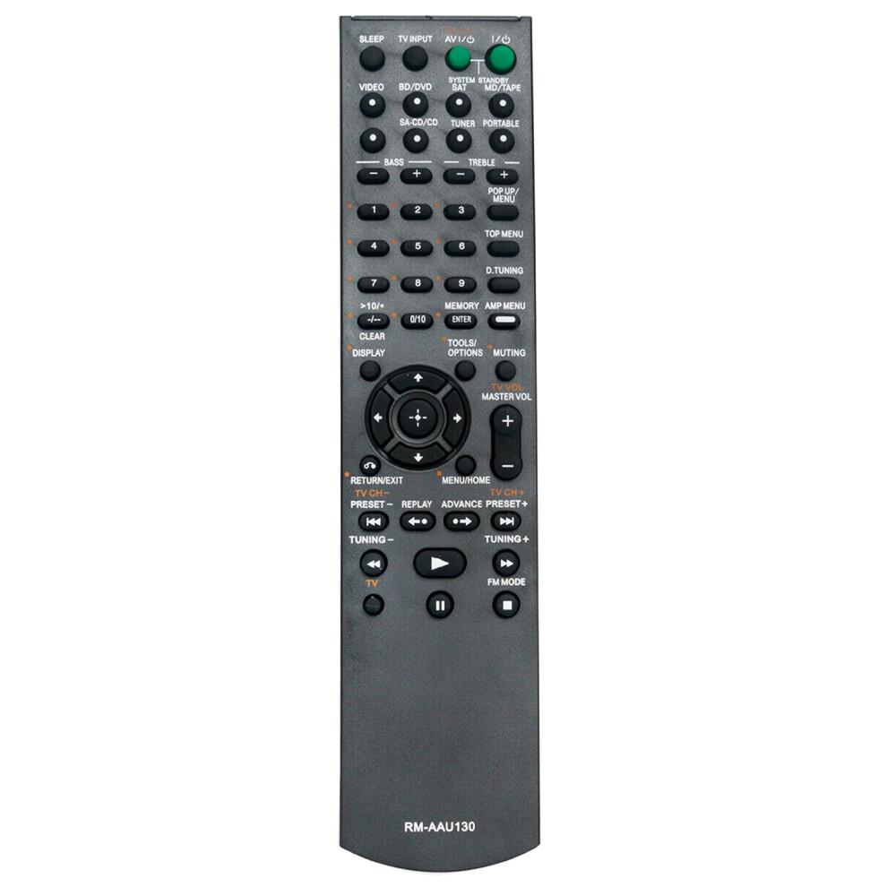 New Rm-Aau130 Replaced Remote Control Compatible With Sony Strdh130 Str-Dh130 Av Receiver 6935161394856