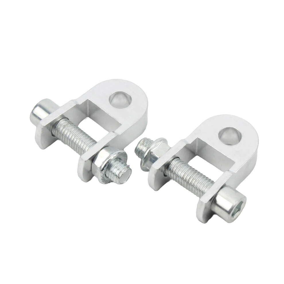 2Pcs Motorcycle Rear Shock Absorber Heightening Spacer Cnc Suspension Jack Up Riser Silver 9189345652271