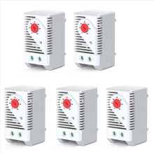 5x temperatuurregelaar mechanische schakelaar NO NC 0-60 kastthermostaat en vochtigheidsregeling AC 250V 10A KTO011