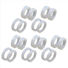 Conjunto de 20 moldes de silicone redondos para confecção de pulseiras e bijuterias curvas (faça você mesmo).