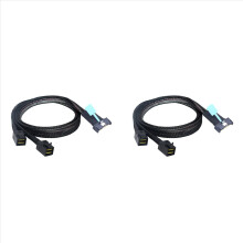 Cavo 2X MCIO 8i a 2 X SFF 8643 Cavo PCIE Gen5 MCIO 8X a Mini SAS HD SFF 8643 ad alta velocità per server data center 0,5 M