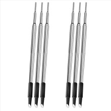 Conjunto de 6 pontas de ferro de solda C210 com conexão USB e bateria de 5V para retrabalho de solda.