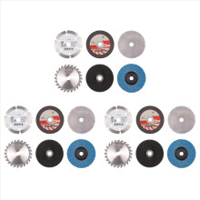 18Pcs 75mm Cutting Disc Kit for 10mm Bore Angle Grinder Metal Circular Saw Blade Flat Flap Grinding Wheel Sanding Pads