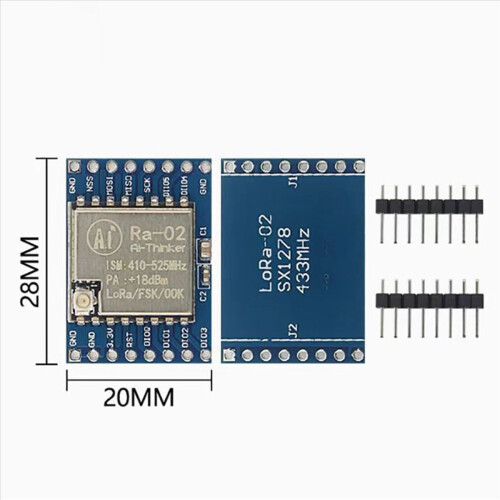 3X SX1278 LoRa Module LoRa 02 433M Adapter Module Wireless Transmission SPI Communication Module 1