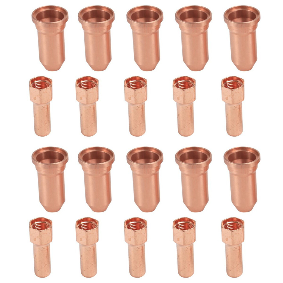10Pcs 52556 Electrode And 10Pcs 51248 Nozzle Tip For Pt-100 Pt100 -100 -100 Ipt100 Ptm100 Plasma Cutting Torch 4852070727488
