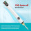 2X Rechargeable Thread Burner Kit for Jewelry Making,Digital Thread Zapper Tool,Leather Craft,Weaving & Stringing B 4