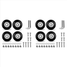 8-teiliges Set Ersatzrollen für Koffer und Inlineskates, 50 mm Durchmesser, mit 6-mm-Kugellagern (0,24 Zoll), ABEC 608ZZ.