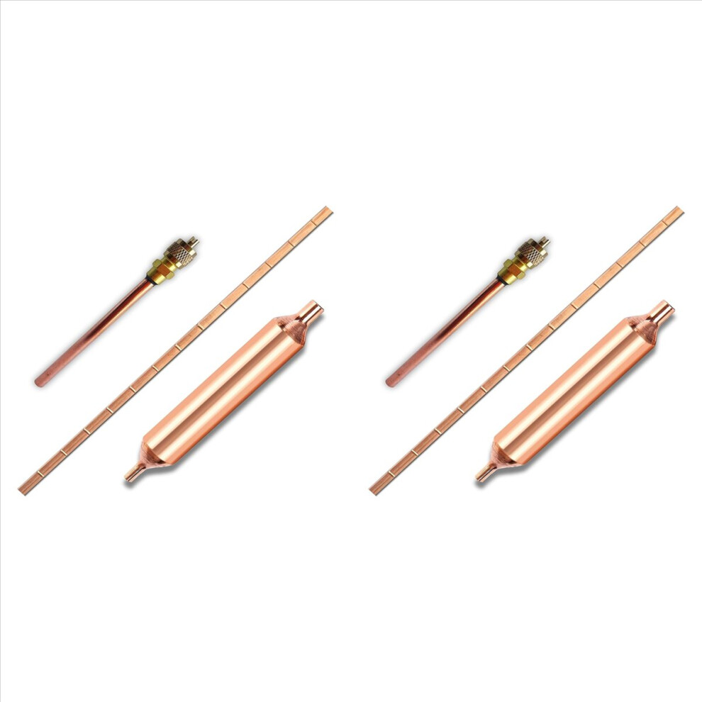 6X Refrigerator Filter Dryer With Access Service Valve,Phosphor Bronze Welding Rod For Refrigeration Air Conditioner 4852070733816