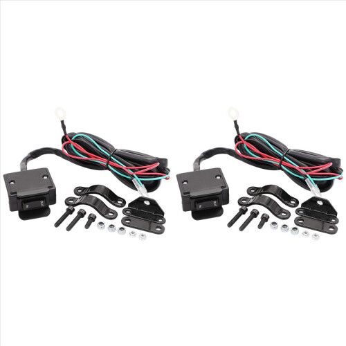 2 interrupteurs à bascule pour treuil de VTT/UTV 12 V avec kit de câble de commande au guidon