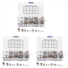 Conjunto de 450 insertos de reparo de rosca M3 M5 M6 M8 em aço inoxidável com rosca helicoidal.