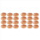 24 Pack Plastic Oval Basket, Empty Bread Basket Food Storage Basket Bulk,Plastic Wicker Baskets Bin for Kitchen Serving 1