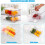 2 Pack Clear Plastic Storage Drawers with Handles, Stackable Bins with Removable Dividers for Kitchen, Pantry and Under Sink 5