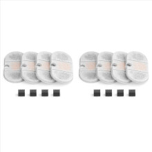 Filtros de reposição para bebedouro de animais de estimação tipo cápsula, 2,1 L (71 oz), pacote com 8+8 filtros.