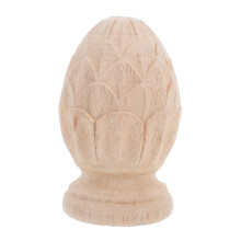 Wood Finial Solid Hardwood Carved Post Cap for Staircase Fence Furniture DIY Painting