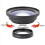 3 επαγγελματικοί φακοί Macro 37mm+72mm ευρυγώνιοι 0.39X Full HD για βιντεοκάμερα 4K 4