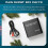 Reprodutor multimídia com 2 HDDs MKV 264, Full HD 1080p, USB, compatível com SD, TV Box, RMVB e WMV, plugue europeu. 7