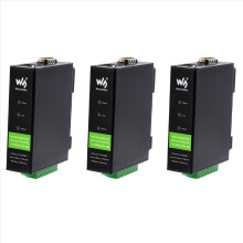 3X Teollisuustason eristetty RS232/485/422 - RJ45 Ethernet -moduuli IP-sarjamoduuli [POE:lla]