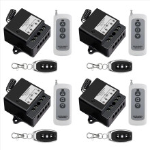 4X DC12V-24V Forward Reverse Switch, Linear Actuator Remote Control, 10A Current, 165 Ft Range , with Remote