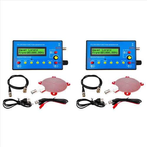 2X FG200 DDS Function Generator Frequency Counter 0.01Hz-500KHz Signal Source Module Sine+Square+Sawtooth Waveform