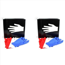 Juego de 2 guantes que cambian de color, trucos de magia, truco de magia de escenario, versión de bolsillo, truco para mago profesional