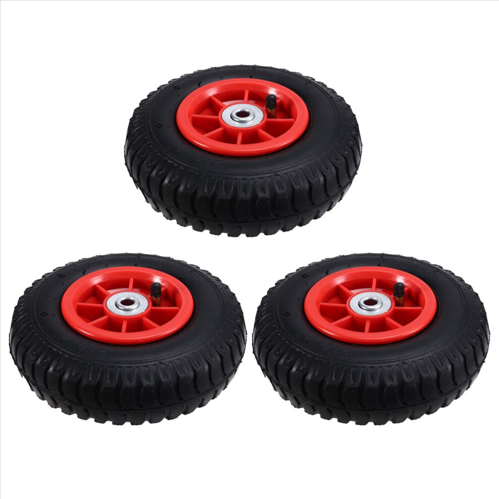 3X Children's Electric Car Inflatable Tires, Kid's Electric Tricycle Rubber Wheels Children's Car Tires 1.2Cm Hole 8Inch Black 4852070731751
