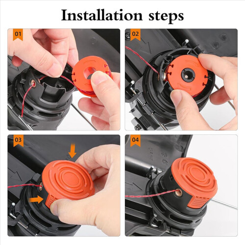 Trimmer Spool Line for ,24 Pack WA0010 Edger Spools Replacement for , Trimmer Line Refills 0.065 Inch for 2